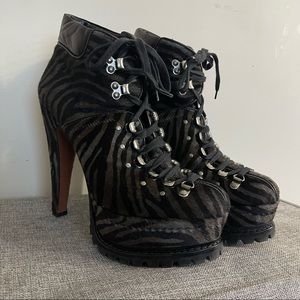 ALAIA Platform Trekking Boots Sz 41